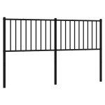 vidaXL Tăblie de pat metalică, negru, 160 cm vidaXL Tăblie de pat metalică, negru, 160 cm