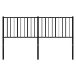 vidaXL Tăblie de pat metalică, negru, 160 cm vidaXL Tăblie de pat metalică, negru, 160 cm