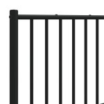 vidaXL Tăblie de pat metalică, negru, 160 cm vidaXL Tăblie de pat metalică, negru, 160 cm