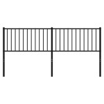 vidaXL Tăblie de pat metalică, negru, 180 cm vidaXL Tăblie de pat metalică, negru, 180 cm