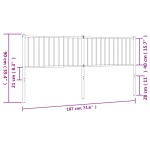 vidaXL Tăblie de pat metalică, negru, 180 cm vidaXL Tăblie de pat metalică, negru, 180 cm