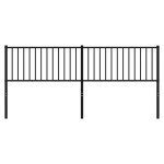vidaXL Tăblie de pat metalică, negru, 193 cm vidaXL Tăblie de pat metalică, negru, 193 cm