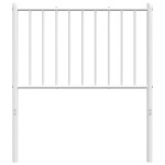 vidaXL Tăblie de pat metalică, alb, 75 cm vidaXL Tăblie de pat metalică, alb, 75 cm
