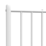 vidaXL Tăblie de pat metalică, alb, 75 cm vidaXL Tăblie de pat metalică, alb, 75 cm