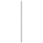 vidaXL Tăblie de pat metalică, alb, 107 cm