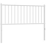 vidaXL Tăblie de pat metalică, alb, 107 cm