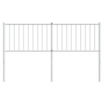 vidaXL Tăblie de pat metalică, alb, 150 cm vidaXL Tăblie de pat metalică, alb, 150 cm