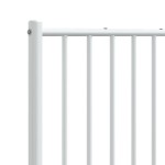 vidaXL Tăblie de pat metalică, alb, 160 cm