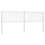 vidaXL Tăblie de pat metalică, alb, 200 cm vidaXL Tăblie de pat metalică, alb, 200 cm