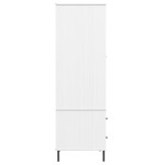 vidaXL Șifonier cu picioare metalice OSLO, alb, 90x55x172,5 cm, lemn vidaXL Șifonier cu picioare metalice OSLO, alb, 90x55x172,5 cm, lemn