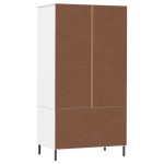 vidaXL Șifonier cu picioare metalice OSLO, alb, 90x55x172,5 cm, lemn vidaXL Șifonier cu picioare metalice OSLO, alb, 90x55x172,5 cm, lemn