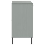 vidaXL Dulap cu picioare metalice „OSLO” gri 113x40x77 cm lemn vidaXL Dulap cu picioare metalice „OSLO” gri 113x40x77 cm lemn