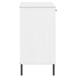 vidaXL Servantă cu picioare metalice „OSLO” alb 113x40x77 cm lemn vidaXL Servantă cu picioare metalice „OSLO” alb 113x40x77 cm lemn
