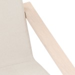 vidaXL Scaun de relaxare, crem, material textil