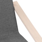 vidaXL Scaun de relaxare, gri închis, material textil