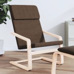 vidaXL Fotoliu rabatabil, maro închis, material textil