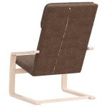 vidaXL Fotoliu rabatabil, maro închis, material textil