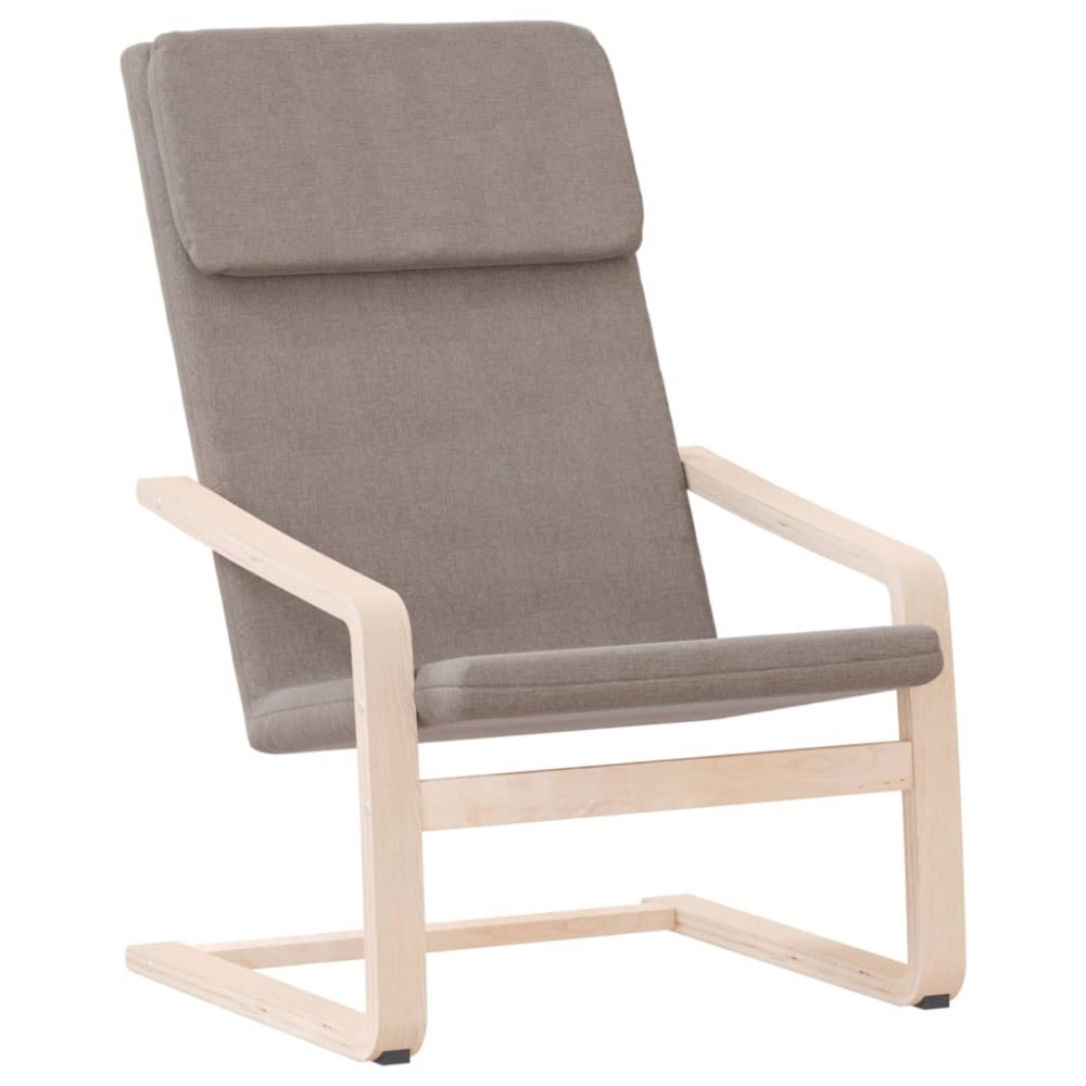 vidaXL Scaun de relaxare, gri taupe, material textil