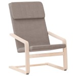vidaXL Scaun de relaxare, gri taupe, material textil