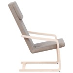 vidaXL Scaun de relaxare, gri taupe, material textil