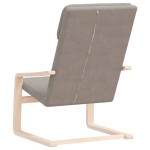 vidaXL Scaun de relaxare, gri taupe, material textil