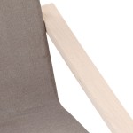 vidaXL Scaun de relaxare, gri taupe, material textil