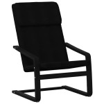 vidaXL Scaun de relaxare, negru, material textil