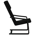 vidaXL Scaun de relaxare, negru, material textil
