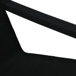 vidaXL Scaun de relaxare, negru, material textil