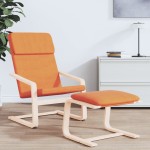 vidaXL Scaun de relaxare, galben închis, material textil
