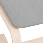 vidaXL Taburet, gri deschis, 51x41x40 cm, material textil vidaXL Taburet, gri deschis, 51x41x40 cm, material textil