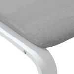 vidaXL Taburet, gri deschis, 51x41x40 cm, material textil vidaXL Taburet, gri deschis, 51x41x40 cm, material textil