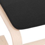vidaXL Taburet, negru, 51 x 41 x 40 cm, material textil vidaXL Taburet, negru, 51 x 41 x 40 cm, material textil