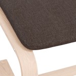 vidaXL Taburet, maro închis, 51x41x40 cm, material textil vidaXL Taburet, maro închis, 51x41x40 cm, material textil