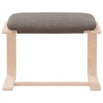 vidaXL Taburet, gri taupe, 51 x 41 x 40 cm, material textil vidaXL Taburet, gri taupe, 51 x 41 x 40 cm, material textil