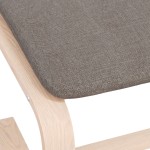 vidaXL Taburet, gri taupe, 51 x 41 x 40 cm, material textil vidaXL Taburet, gri taupe, 51 x 41 x 40 cm, material textil