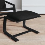 vidaXL Taburet, negru, 51 x 41 x 40 cm, material textil vidaXL Taburet, negru, 51 x 41 x 40 cm, material textil