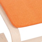 vidaXL Taburet, galben închis, 51x41x40 cm, material textil vidaXL Taburet, galben închis, 51x41x40 cm, material textil