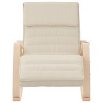 vidaXL Scaun balansoar, crem, material textil vidaXL Scaun balansoar, crem, material textil
