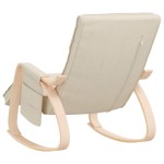 vidaXL Scaun balansoar, crem, material textil vidaXL Scaun balansoar, crem, material textil