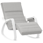 vidaXL Scaun balansoar, gri deschis, material textil vidaXL Scaun balansoar, gri deschis, material textil