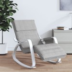 vidaXL Scaun balansoar, gri deschis, material textil vidaXL Scaun balansoar, gri deschis, material textil