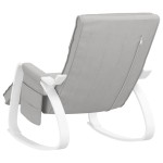 vidaXL Scaun balansoar, gri deschis, material textil vidaXL Scaun balansoar, gri deschis, material textil