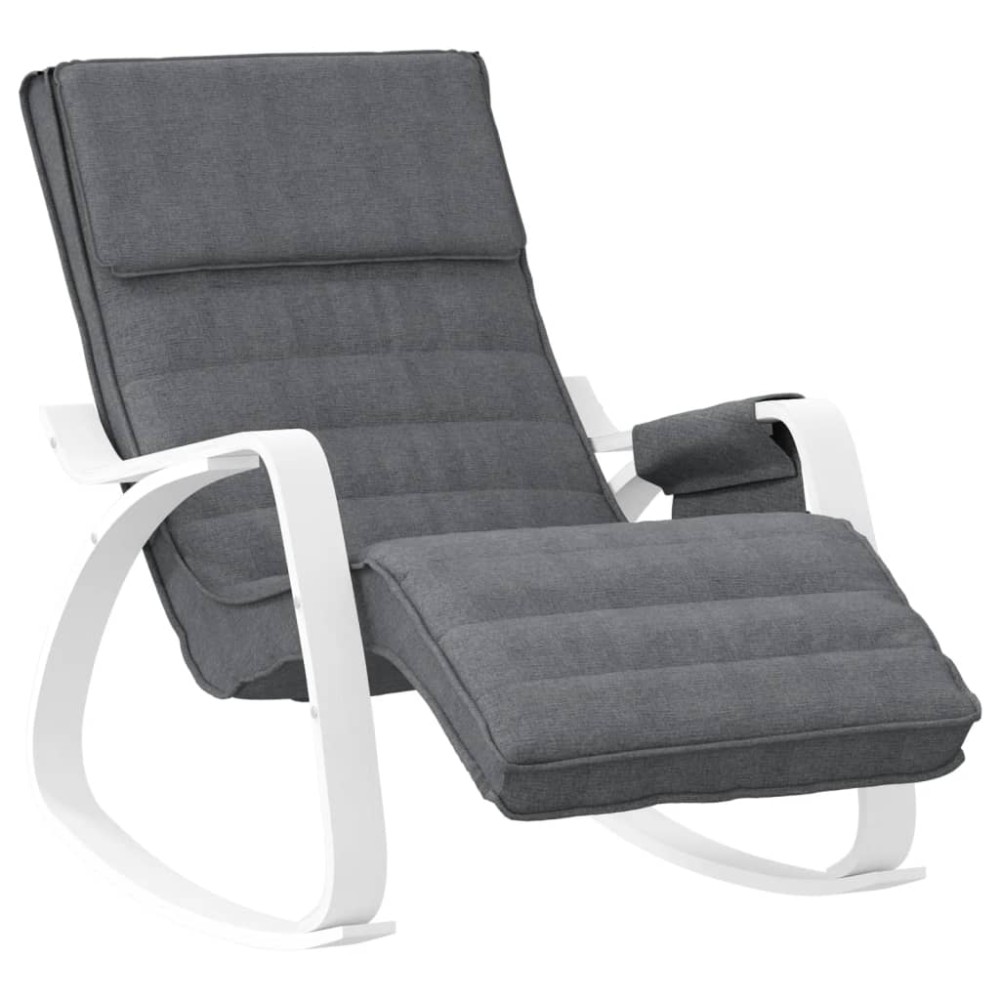 vidaXL Scaun balansoar, gri închis, material textil