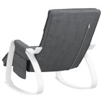 vidaXL Scaun balansoar, gri închis, material textil vidaXL Scaun balansoar, gri închis, material textil