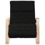 vidaXL Scaun balansoar, negru, material textil vidaXL Scaun balansoar, negru, material textil