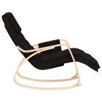 vidaXL Scaun balansoar, negru, material textil vidaXL Scaun balansoar, negru, material textil
