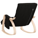 vidaXL Scaun balansoar, negru, material textil vidaXL Scaun balansoar, negru, material textil
