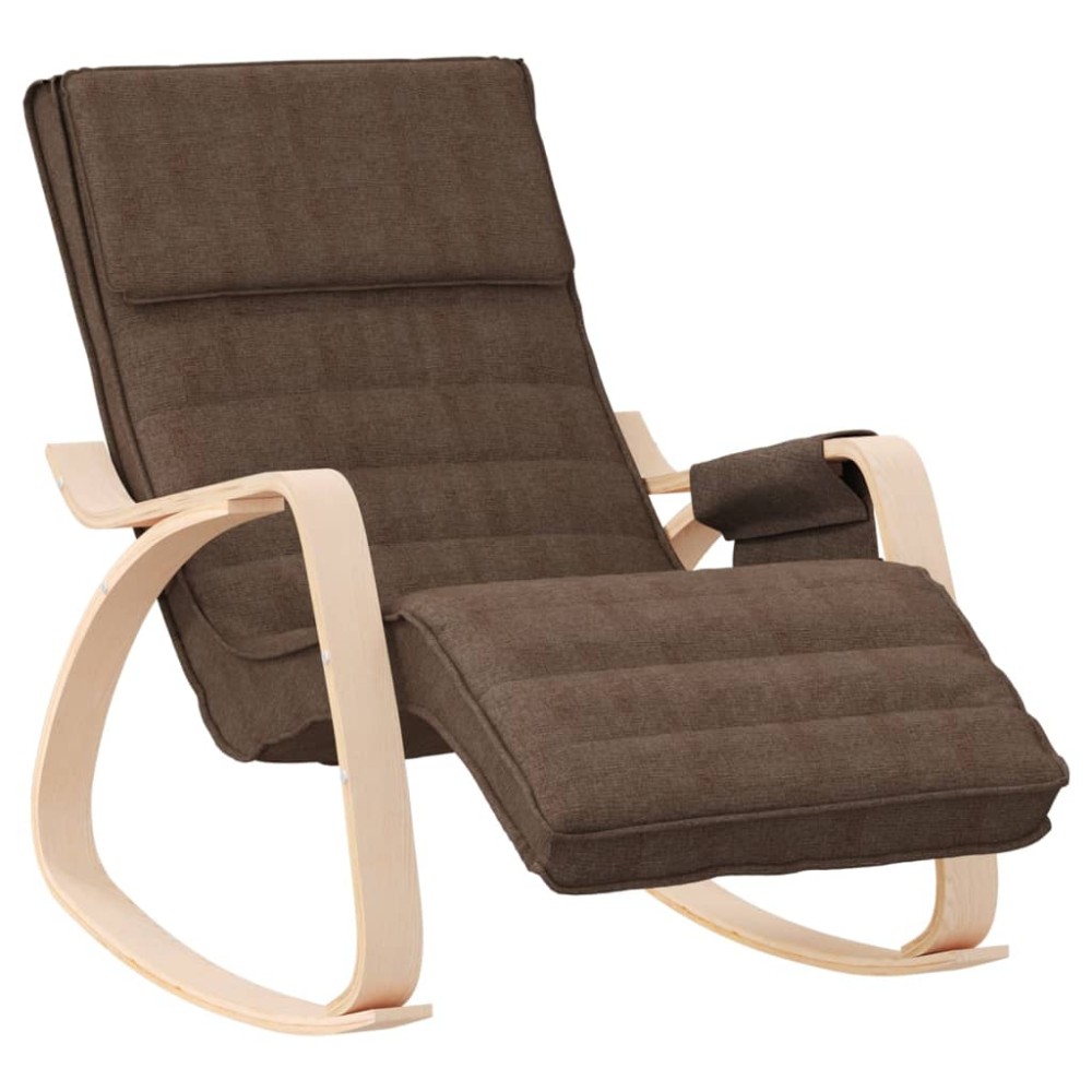 vidaXL Scaun balansoar, maro închis, material textil