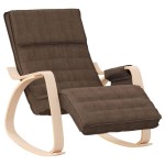 vidaXL Scaun balansoar, maro închis, material textil vidaXL Scaun balansoar, maro închis, material textil